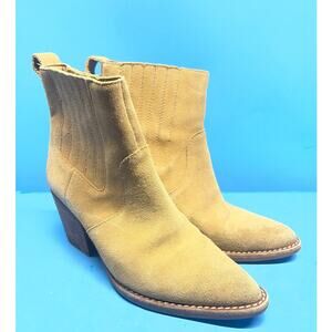 J. Crew Western Suede Melted Caramel Bootie Tan Women’s 5